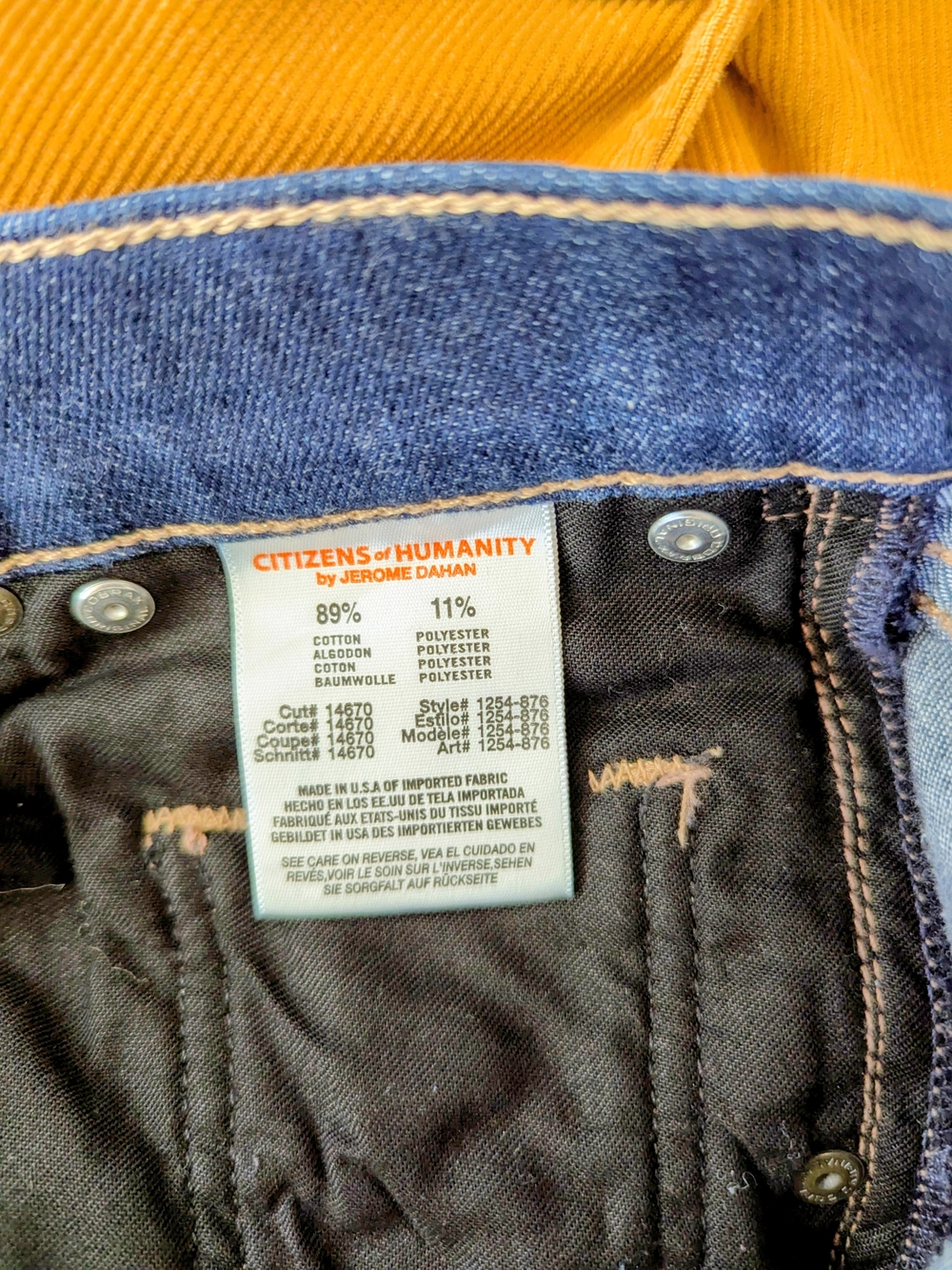 Citizens of Humanity Dylan Drop Rise Cropped Jeans 26 / Jean court Dylan T26 - Picture 8 of 10